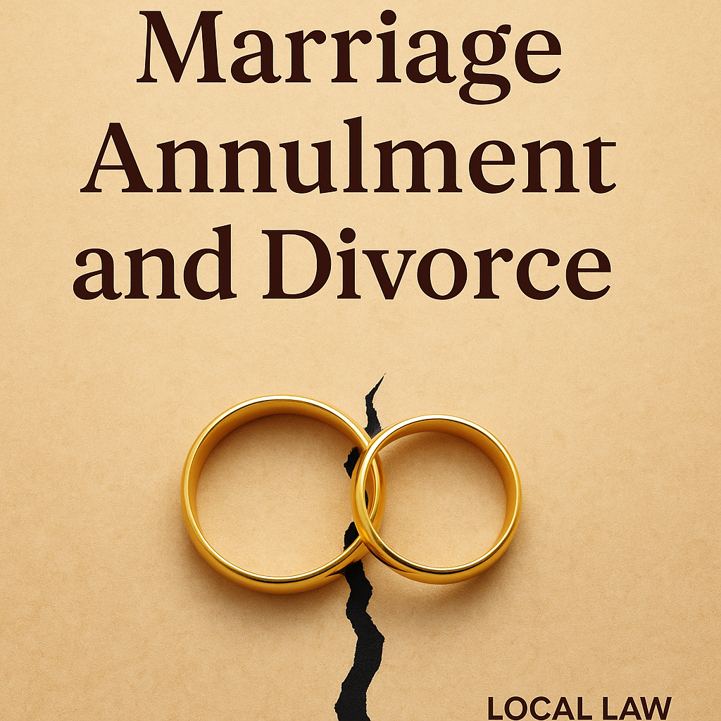 Marriage Annulment and Divorce_Local Law