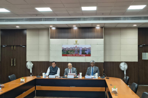 Justice Ramesh Sinha, Chief Justice, High Court of Chhattisgarh conducts Virtual Review Meeting on preparations for the National Lok Adalat scheduled on 13th December 2025