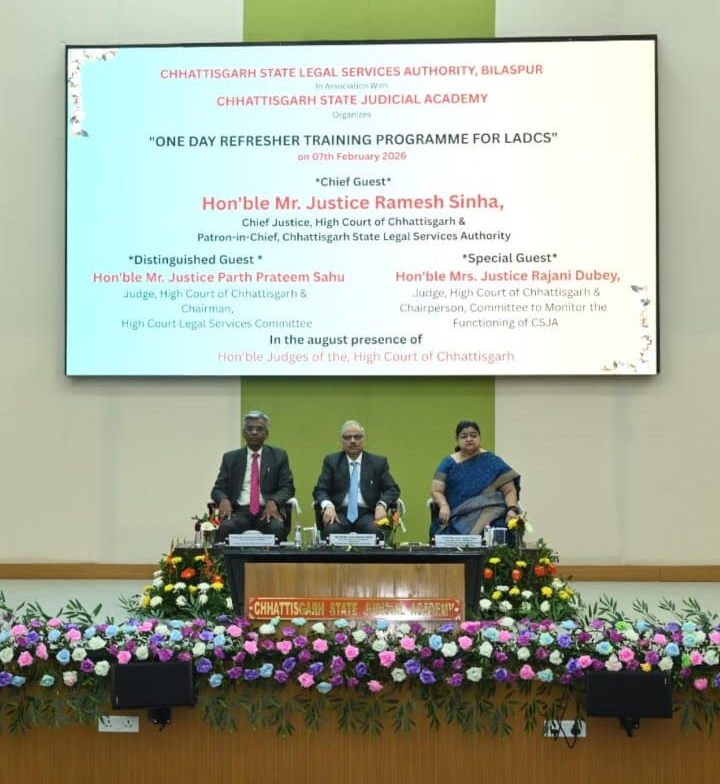 One-Day Refresher Training Programme for Legal Aid Defense Counsels held at CSJA, Bilaspur